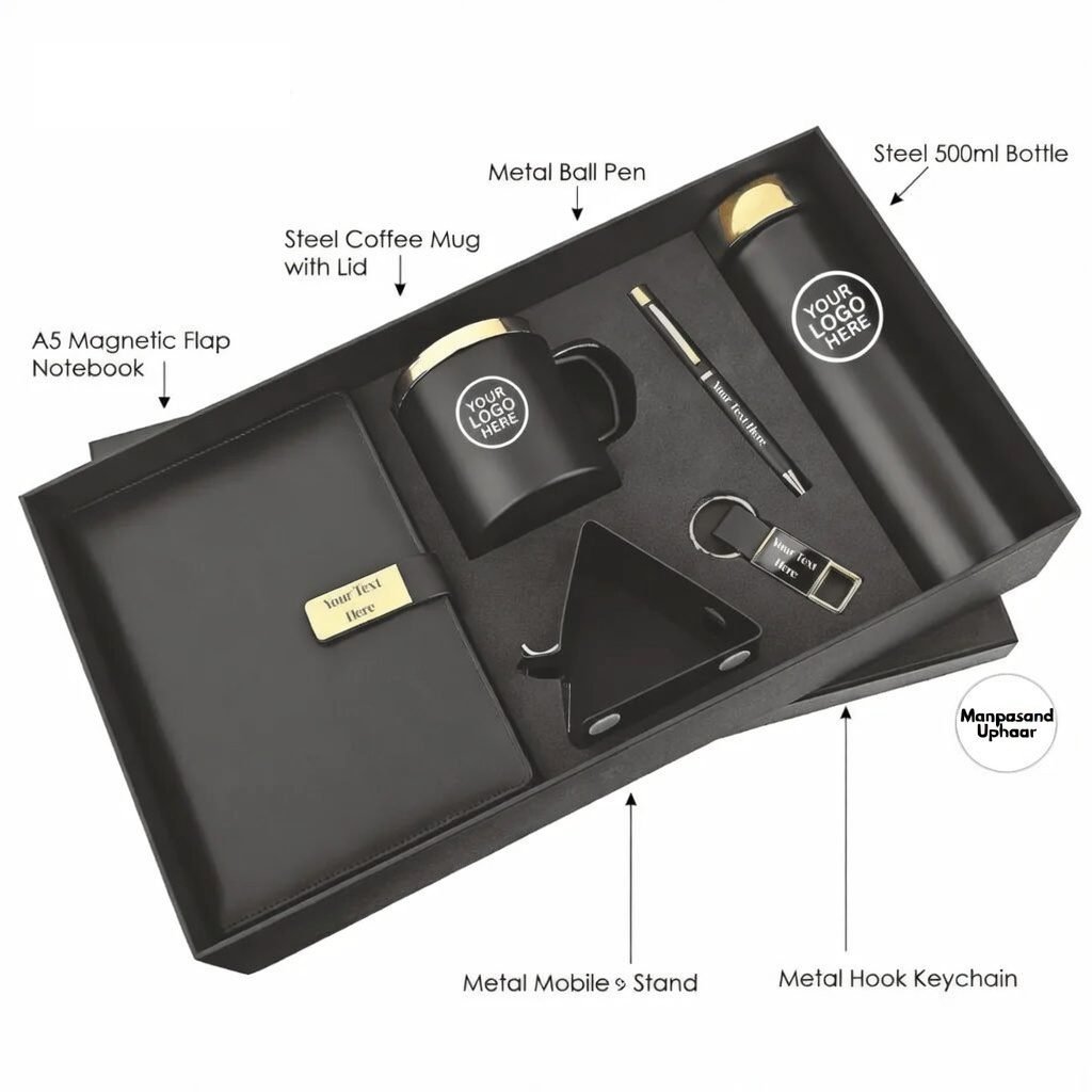 Manpasand Uphaar Classic 6-in-1 Executive Corporate Gift Set with Branding