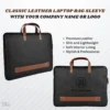 Classic Leather Laptop Sleeve | Premium Laptop Bag for Professionals - Green