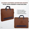 Classic Leather Laptop Sleeve | Premium Laptop Bag for Professionals - Brown