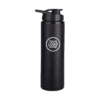 Sipper Bottle for Kids | Name Engraved Stainless Steel Water Bottle - black