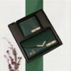 Premium His & Her Wallet Combo | Vegan Leather Matching Wallet Set - Green
