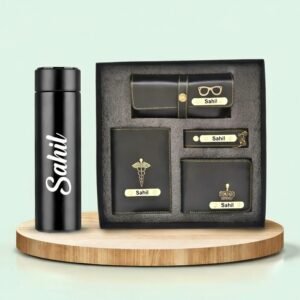 Wallet Combo for Him | Personalized 5 in 1 Gift Set for Men